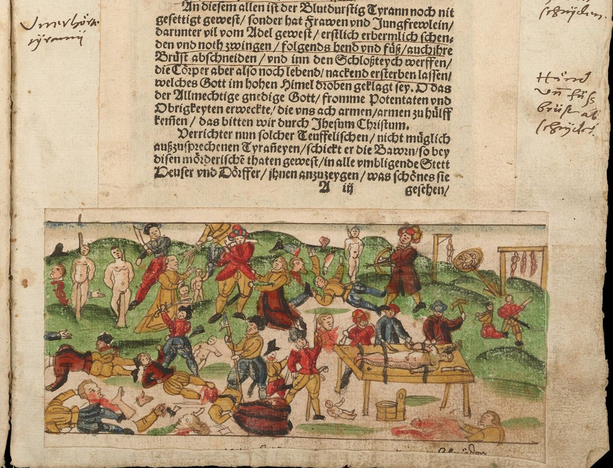 Atrocità russe in Livonia nel 1578. Da Sammlung von Nachrichten di Johann Jakob Wicks da Unbekannt