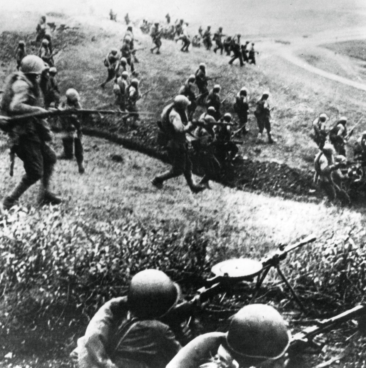 Truppe russe al contrattacco, regione di Mozdok, Caucaso settentrionale, settembre 1942 da Unbekannt