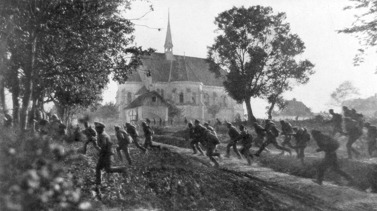 Truppe russe in ritirata disordinata, Ternopil, Ucraina, Prima Guerra Mondiale, 1 luglio 1917 da Unbekannt