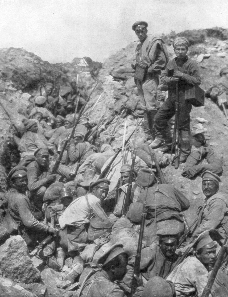 Truppe russe in attesa del segnale, Ternopil, Ucraina, Prima Guerra Mondiale da Unbekannt