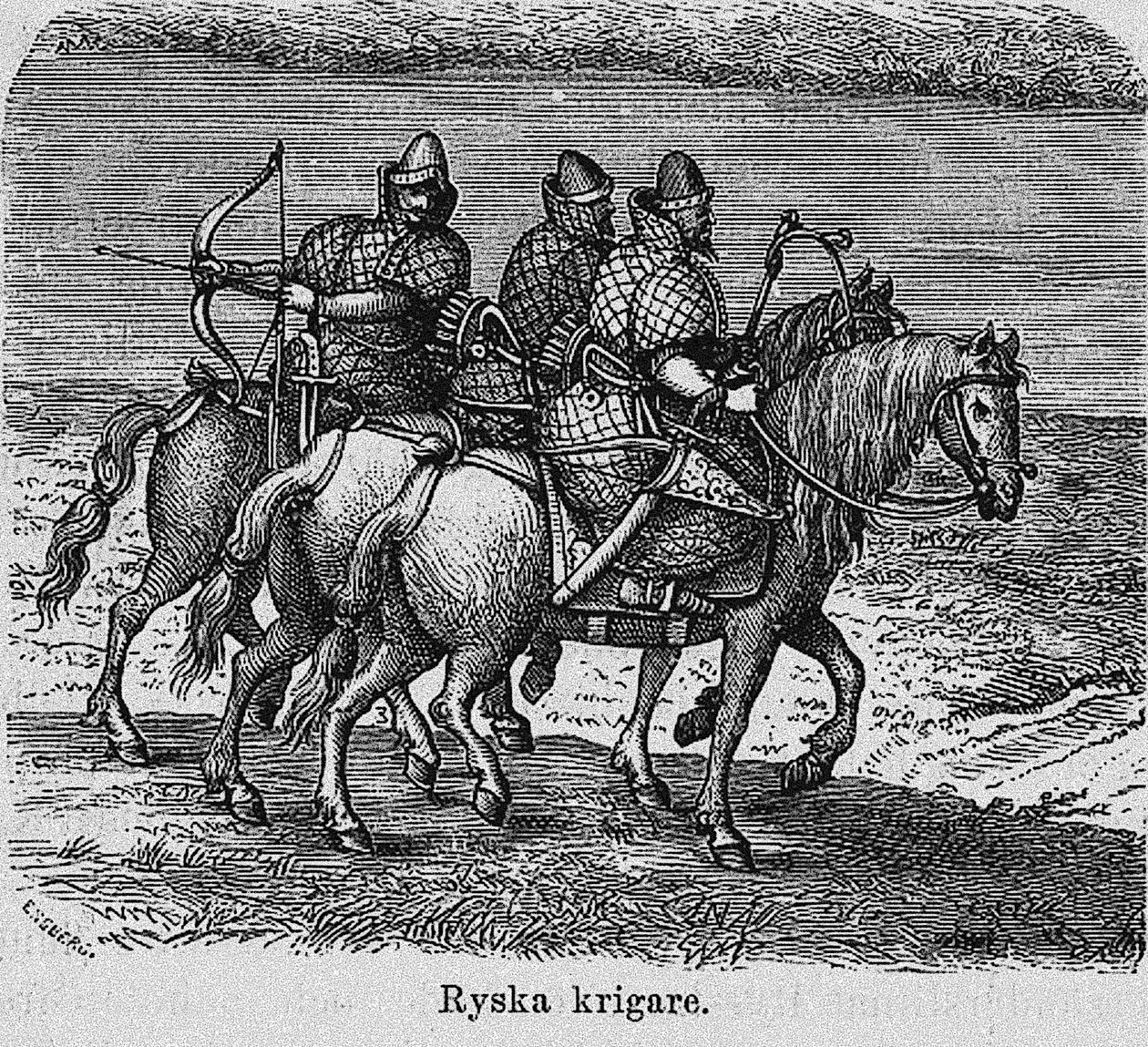 Guerrieri russi, c. 1620 da Unbekannt