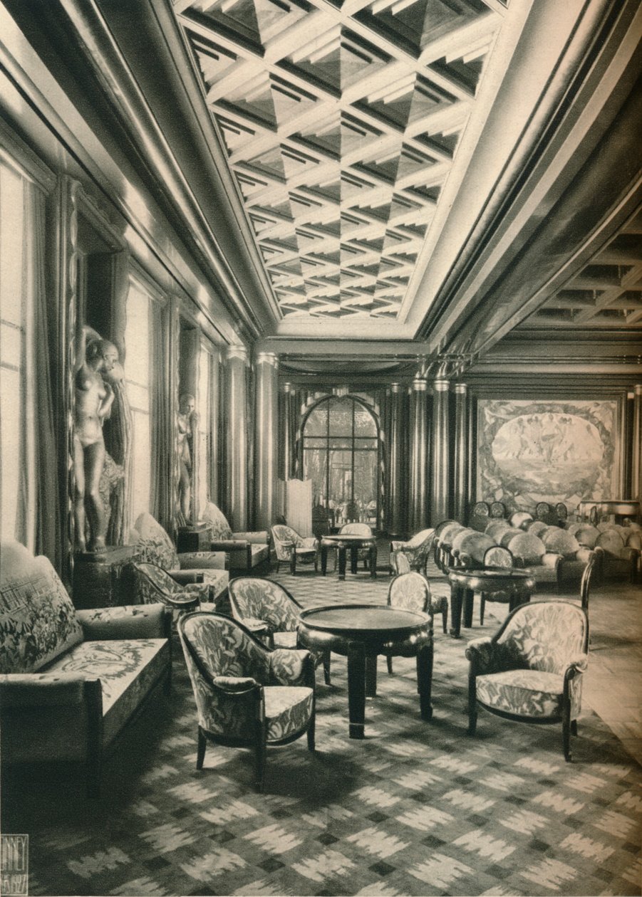 S. S Ile de France, Grand Salon, c1927 da Unbekannt