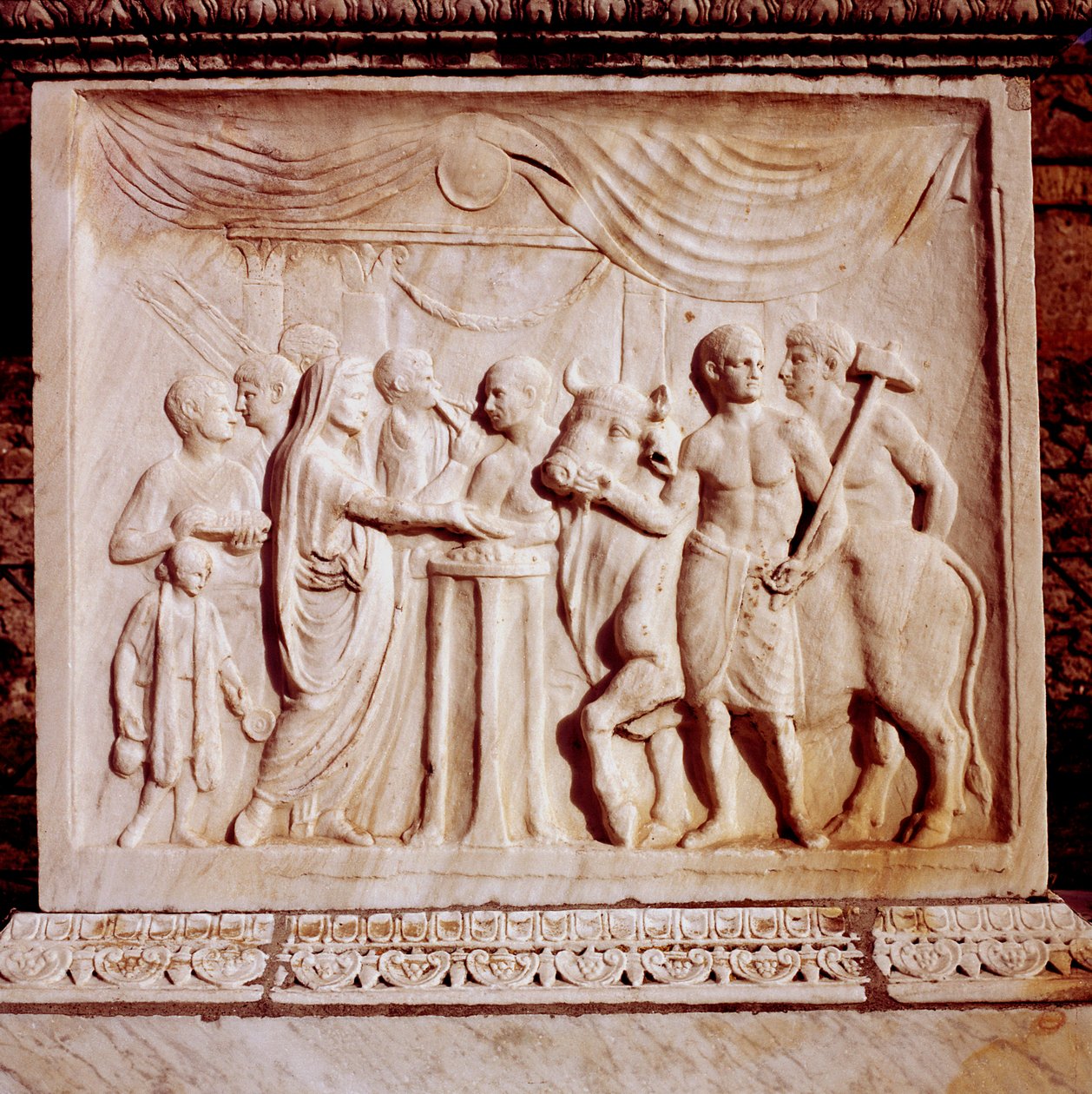 Sacrificio di un bue, Tempio di Vespasiano, Pompei, Italia da Unbekannt