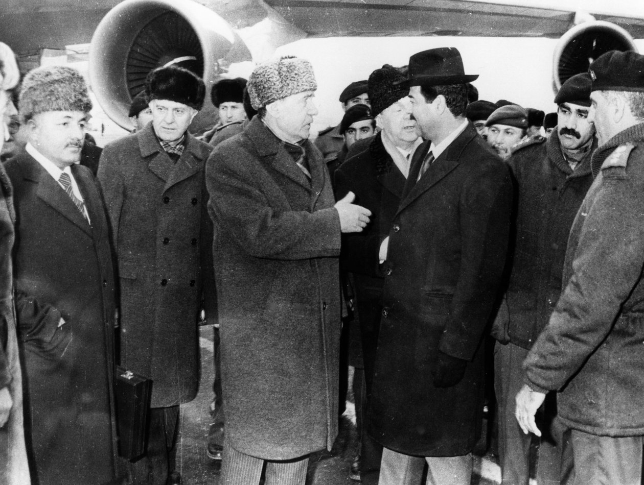Saddam Hussein e Andrei Gromyko, Mosca, Russia, 1986 da Unbekannt