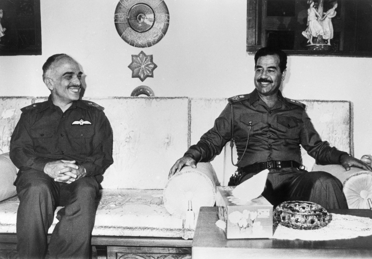 Saddam Hussein e Re Hussein di Giordania, Iraq da Unbekannt