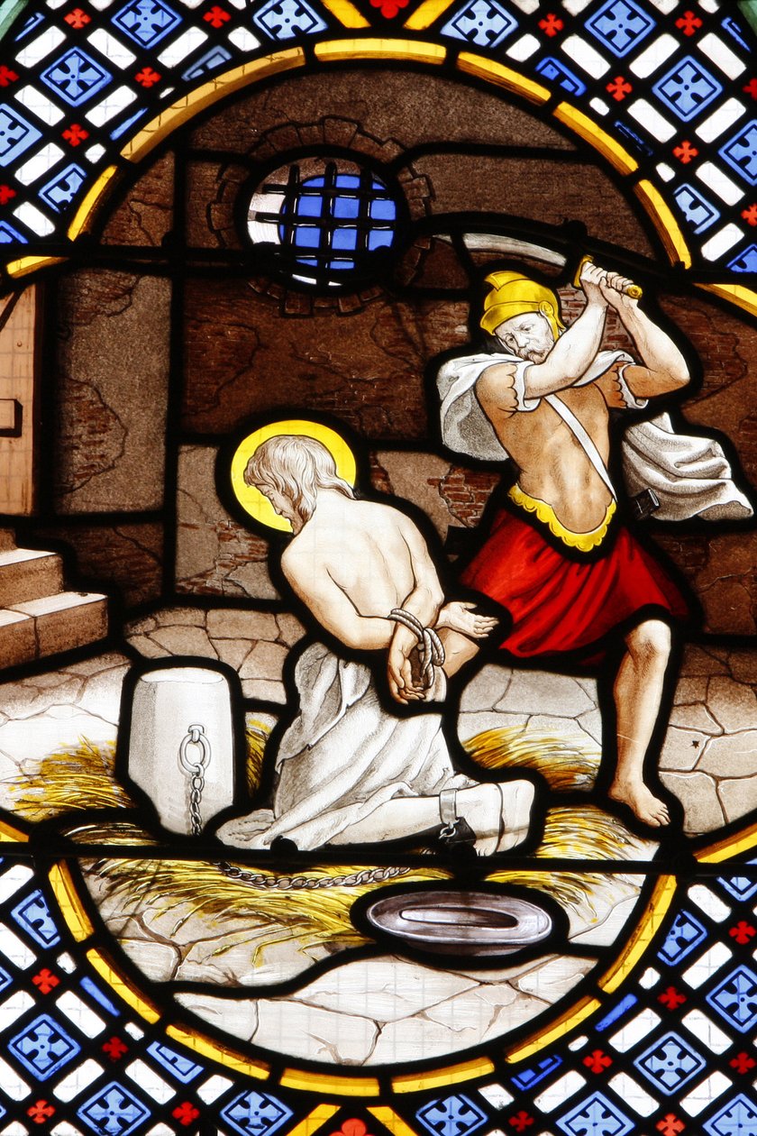 Cattedrale di Saint-Corentin, Quimper: vetrata della morte di Giovanni Battista, Quimper, Francia da Unbekannt