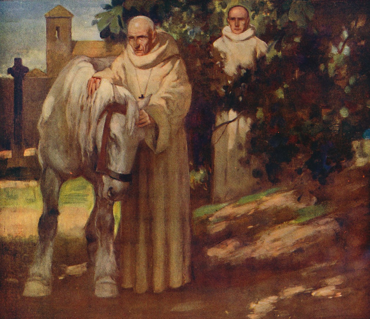San Columba e il cavallo bianco da Unbekannt