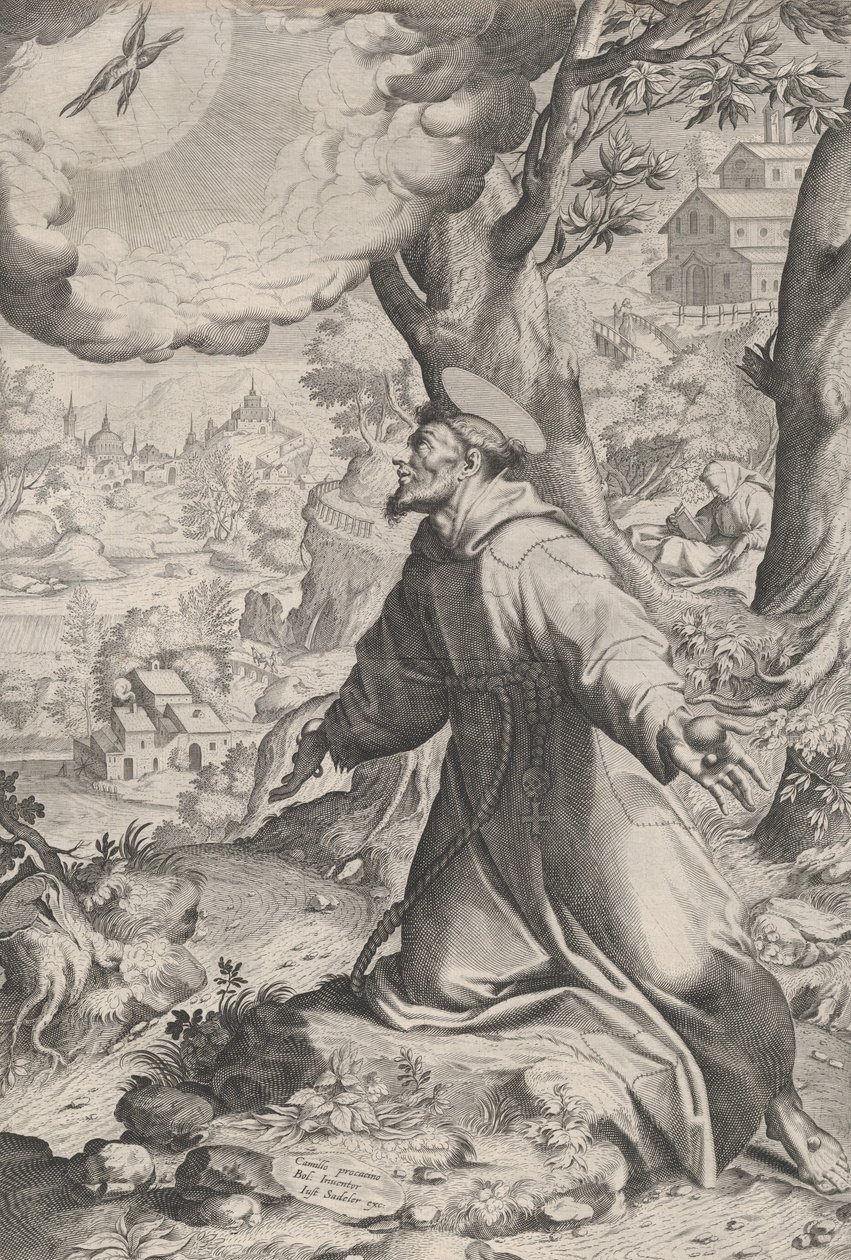 San Francesco riceve le stimmate, 1590-1620 da Unbekannt