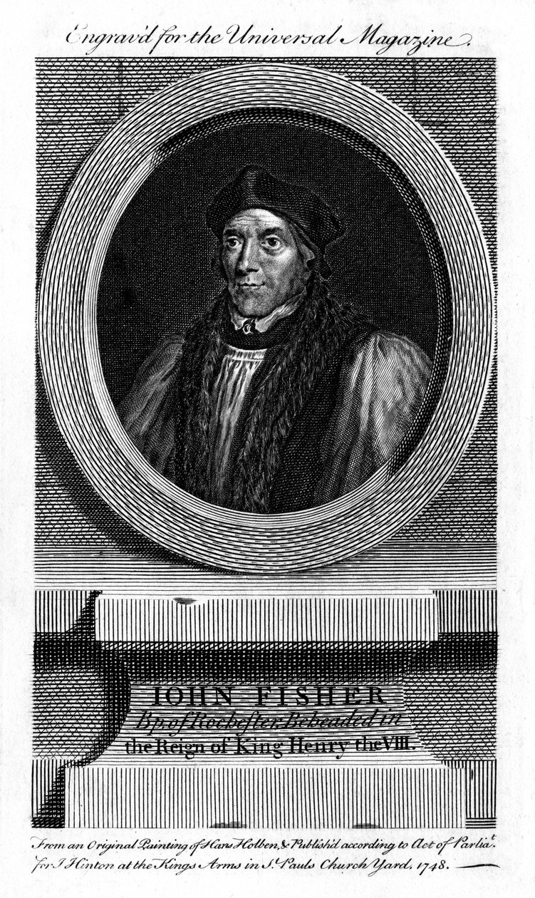 San John Fisher, vescovo cattolico inglese, cardinale e martire, 1748 da Unbekannt