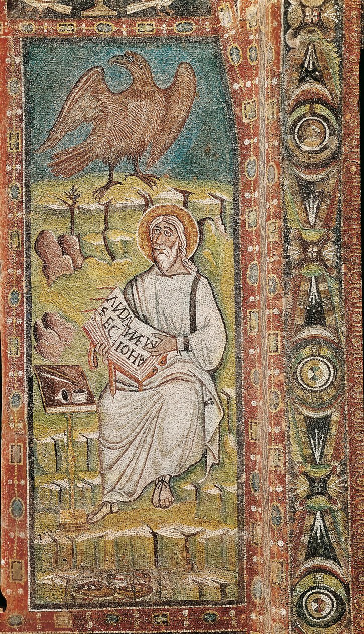 San Giovanni Evangelista. Mosaico bizantino. VI secolo da Unbekannt