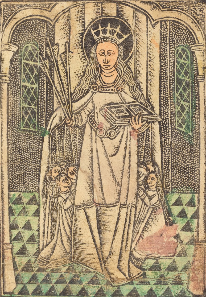 Santa Orsola come protettrice, in o dopo il 1480 da Unbekannt