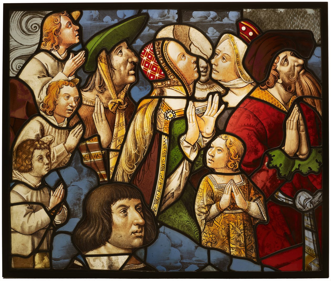 Santi e adoratori in adorazione, Francia, 1510-15 da Unbekannt