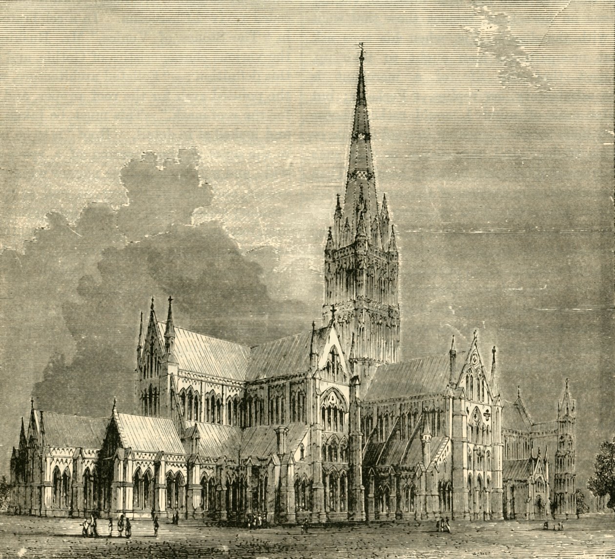 Cattedrale di Salisbury, 1890 da Unbekannt