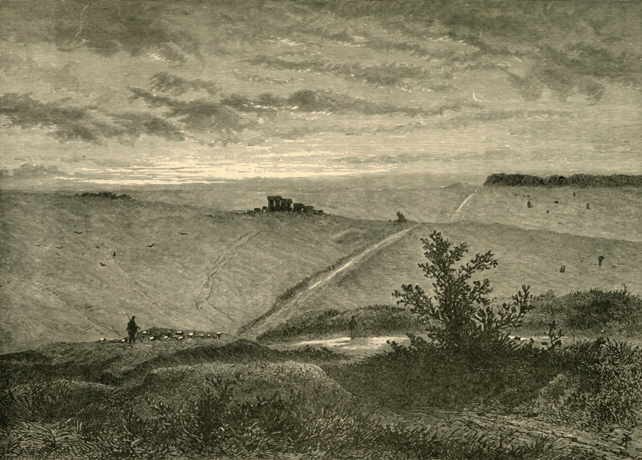Piana di Salisbury, da vicino Amesbury, 1898 da Unbekannt
