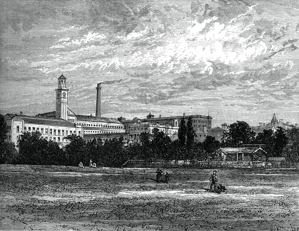 Fabbriche di Saltaire, c1880 da Unbekannt