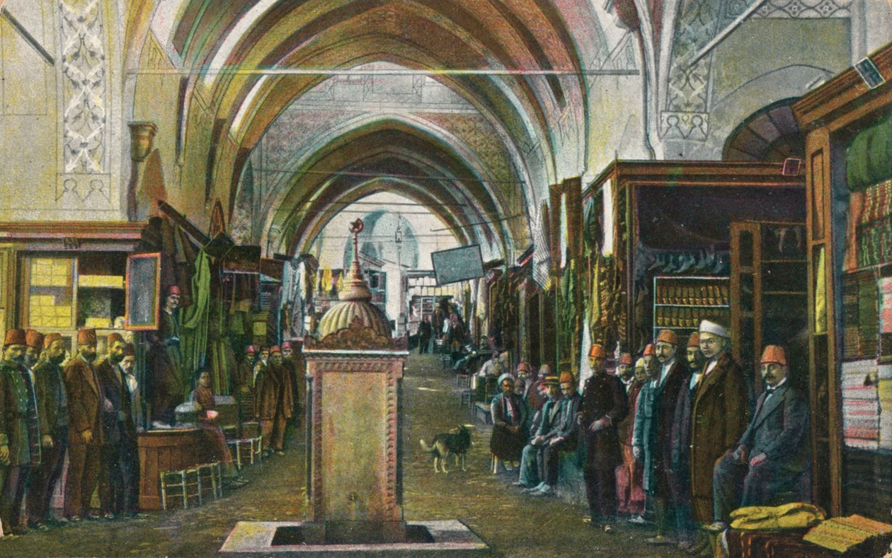 Salut de Constantinople - Il Gran Bazar, c1900 da Unbekannt