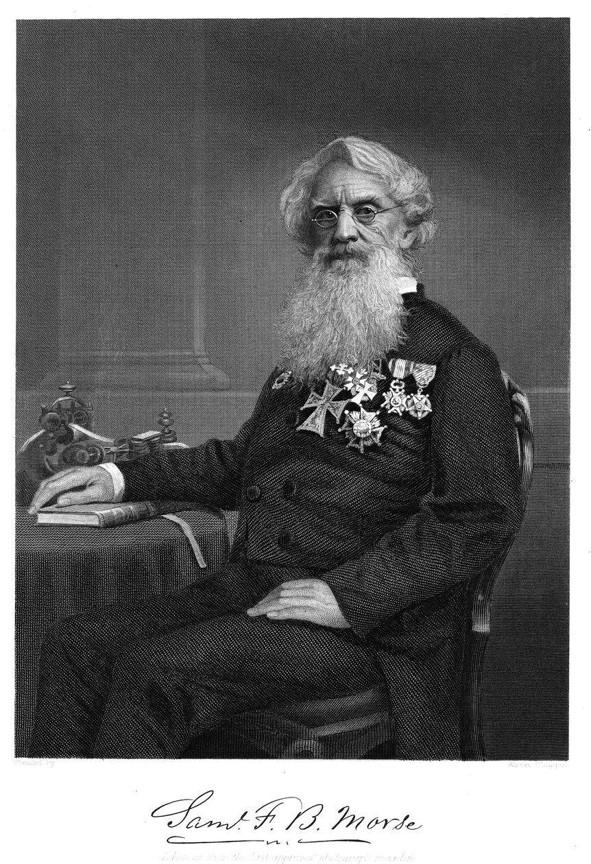 Samuel Finley Breese Morse, artista e inventore americano, 1872 da Unbekannt