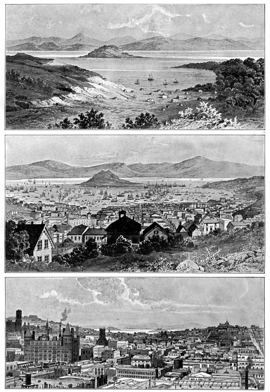 San Francisco a novembre, 1848, 1858 e fine del XIX secolo, 1901 da Unbekannt