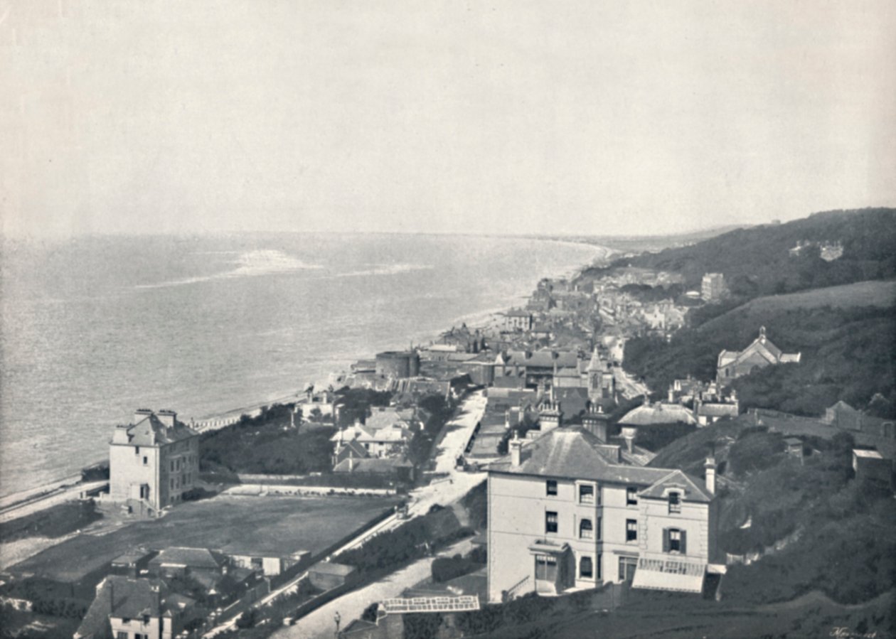Sandgate - Veduta dalle alture, 1895 da Unbekannt