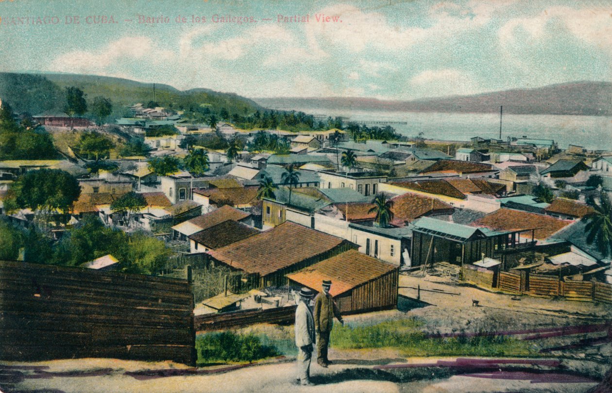 Santiago De Cuba. - Barrio de los Gailegos. - Vista parziale, c1910 da Unbekannt