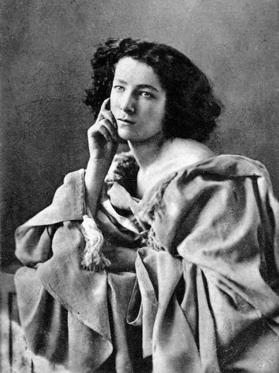 Sarah Bernhardt, attrice francese, 1869 da Unbekannt