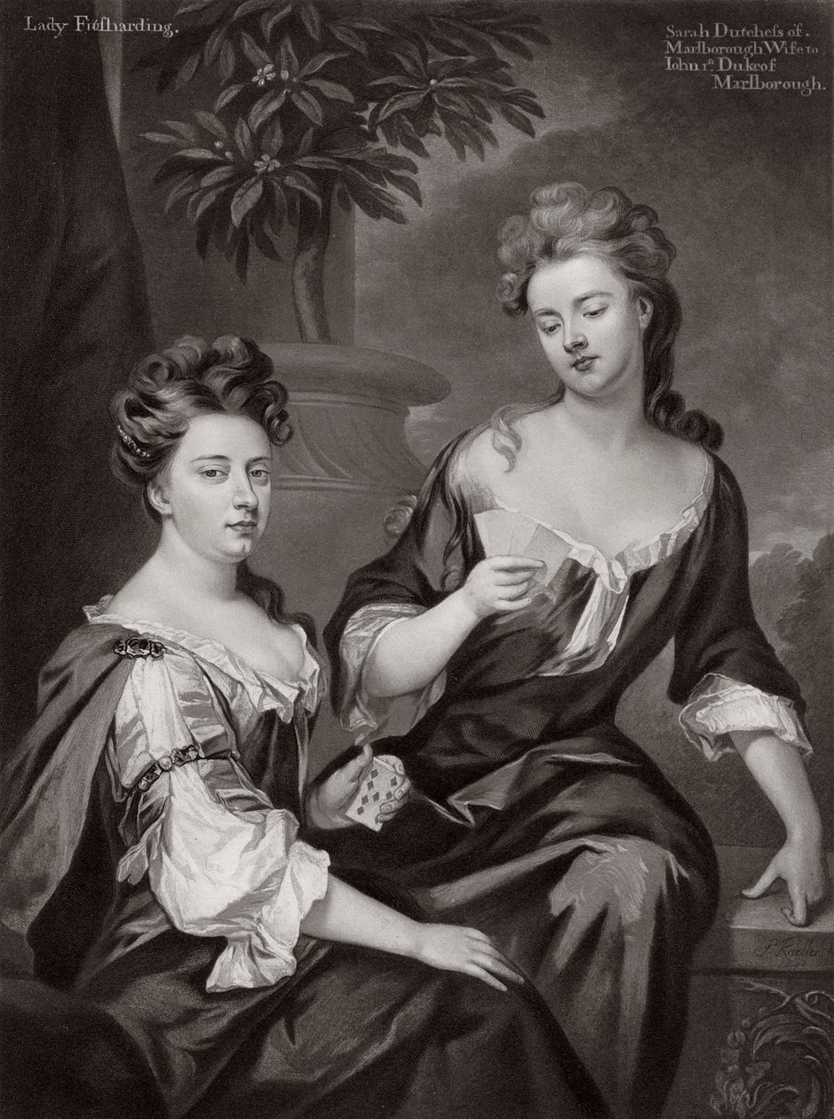 Sarah, Duchessa di Marlborough, e Lady Fitzharding da Unbekannt