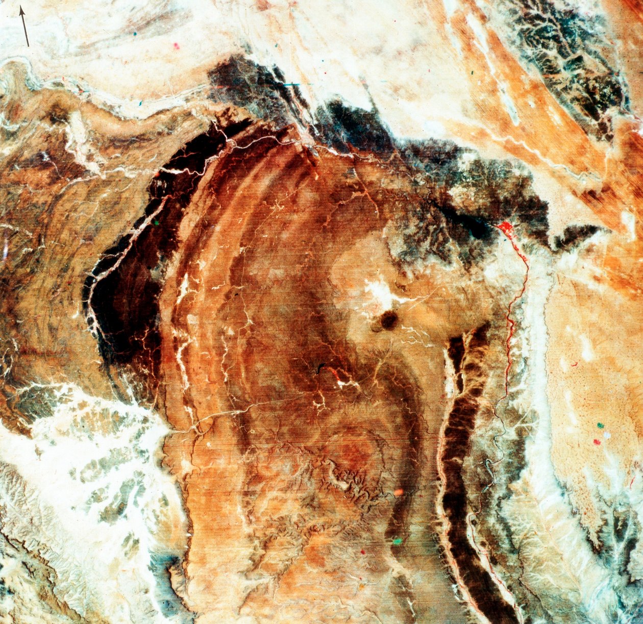 Fotografia satellitare del Grande Namaland, Namibia, 1972 da Unbekannt