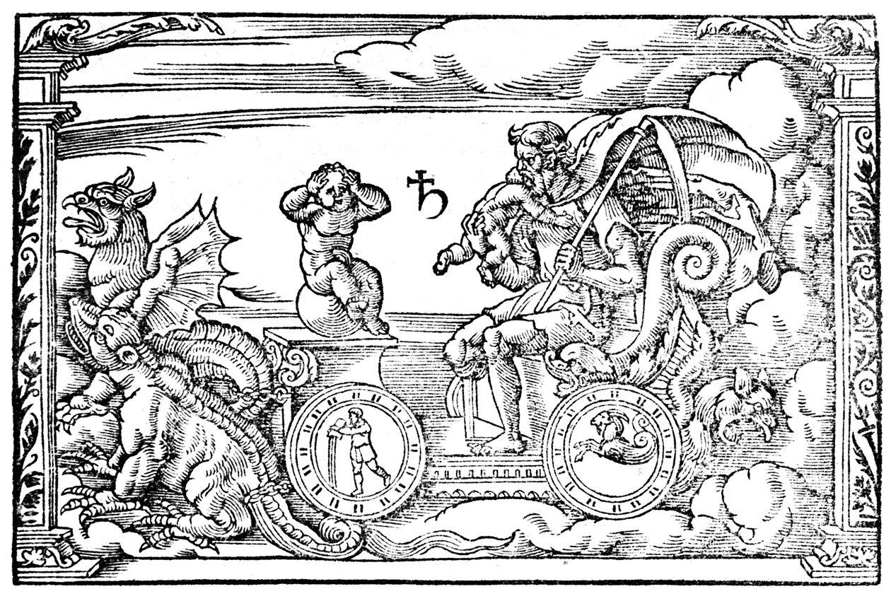 Saturno, dio romano del tempo, 1569 da Unbekannt