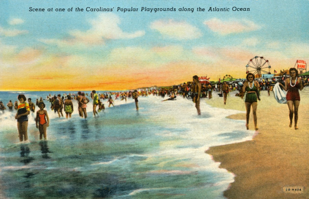Scena in uno dei parchi giochi popolari della Carolina lungo l