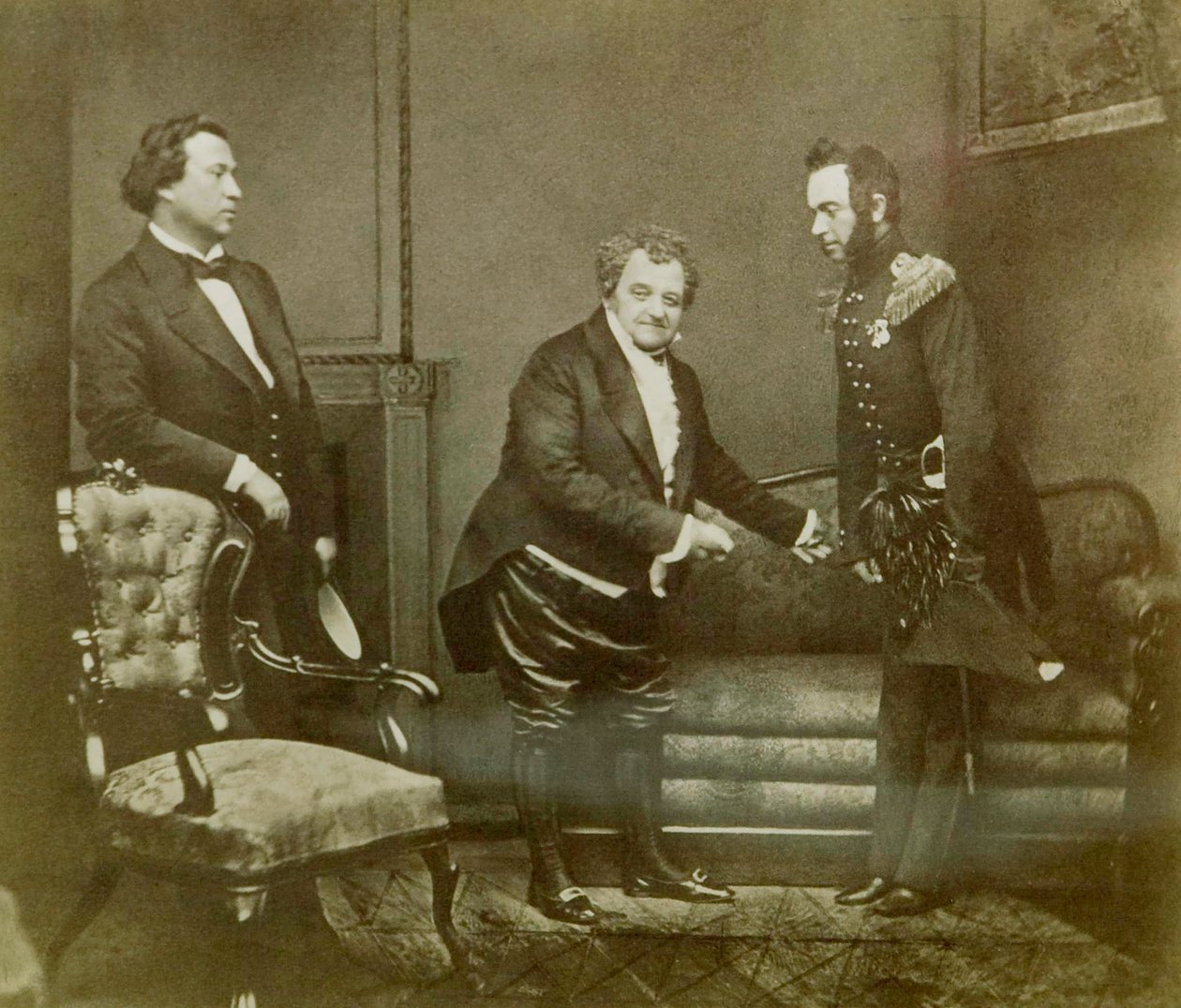 Scena dal dramma di Aleksandr Griboyedov Woe from Wit, Maly Theatre, Mosca, Russia, 1850 da Unbekannt
