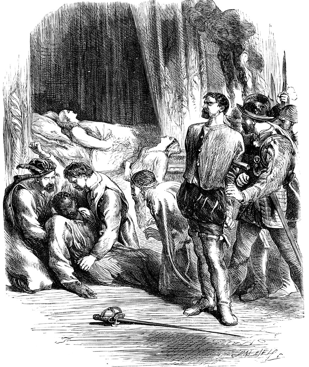 Scena da Otello di Shakespeare, XIX secolo da Unbekannt