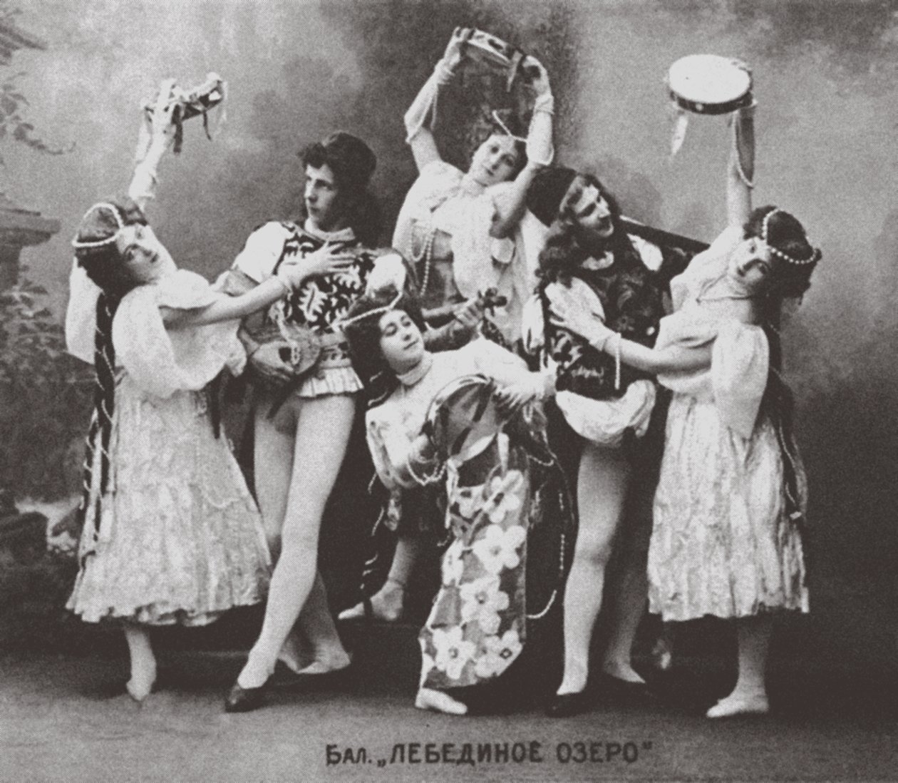Scena dal balletto Il lago dei cigni, Teatro Mariinsky, 1895 da Unbekannt