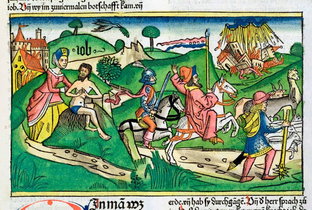 Scena dal Libro di Giobbe da Unbekannt