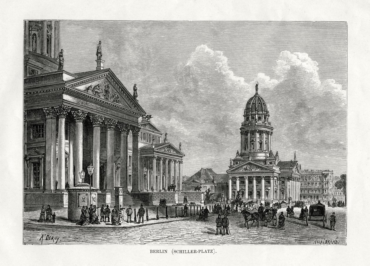 Schiller Platz, Berlino, Germania, 1879 da Unbekannt