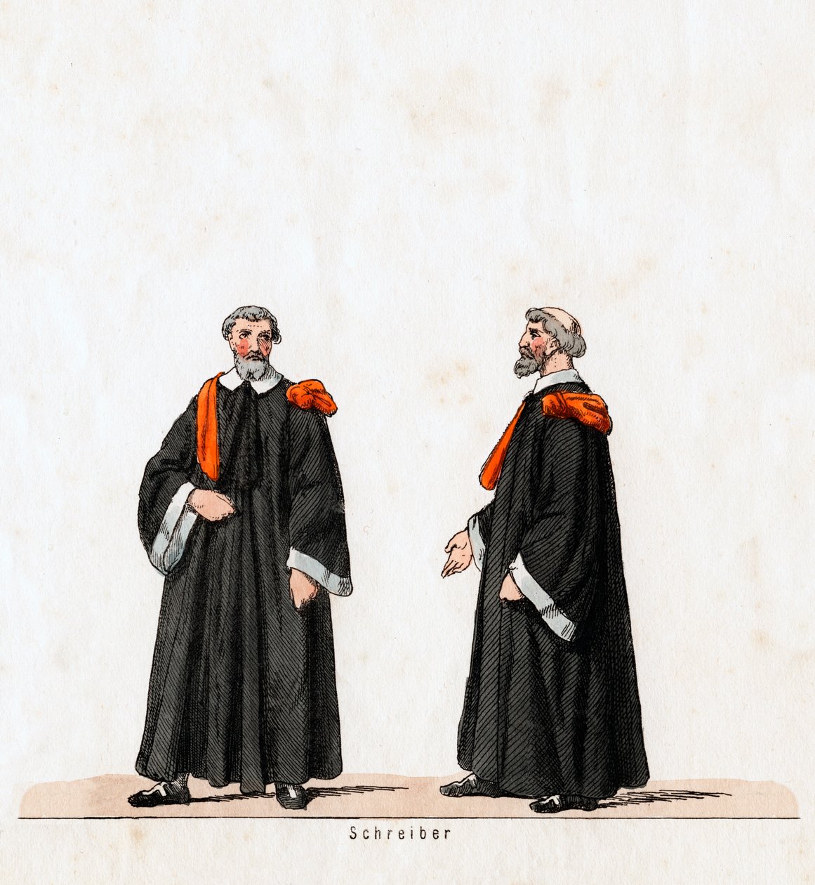 Scriba, costume per il dramma di Shakespeare, Enrico VIII da Unbekannt