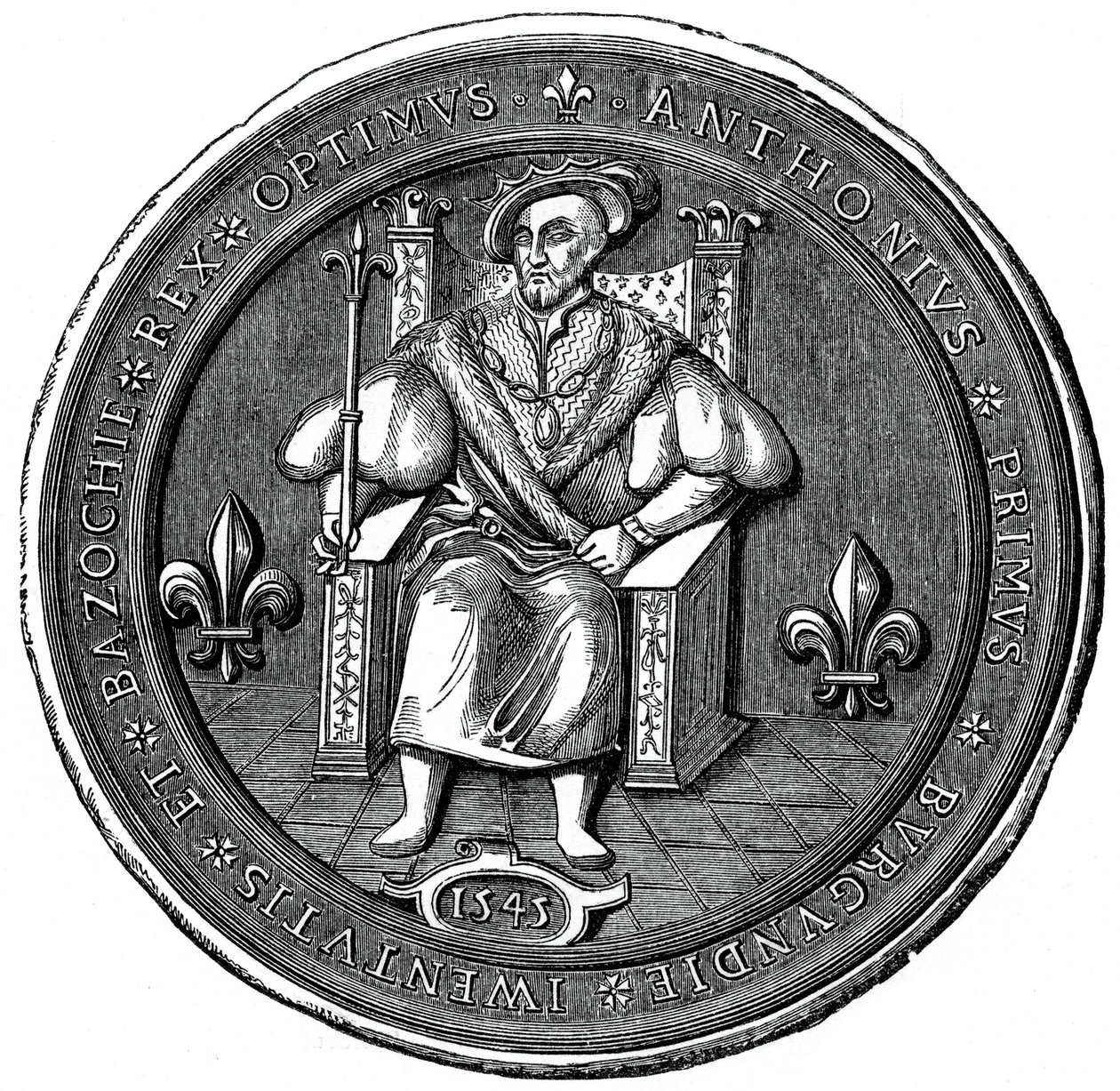 Sigillo del Re della Basoche, XVI secolo 1870 da Unbekannt