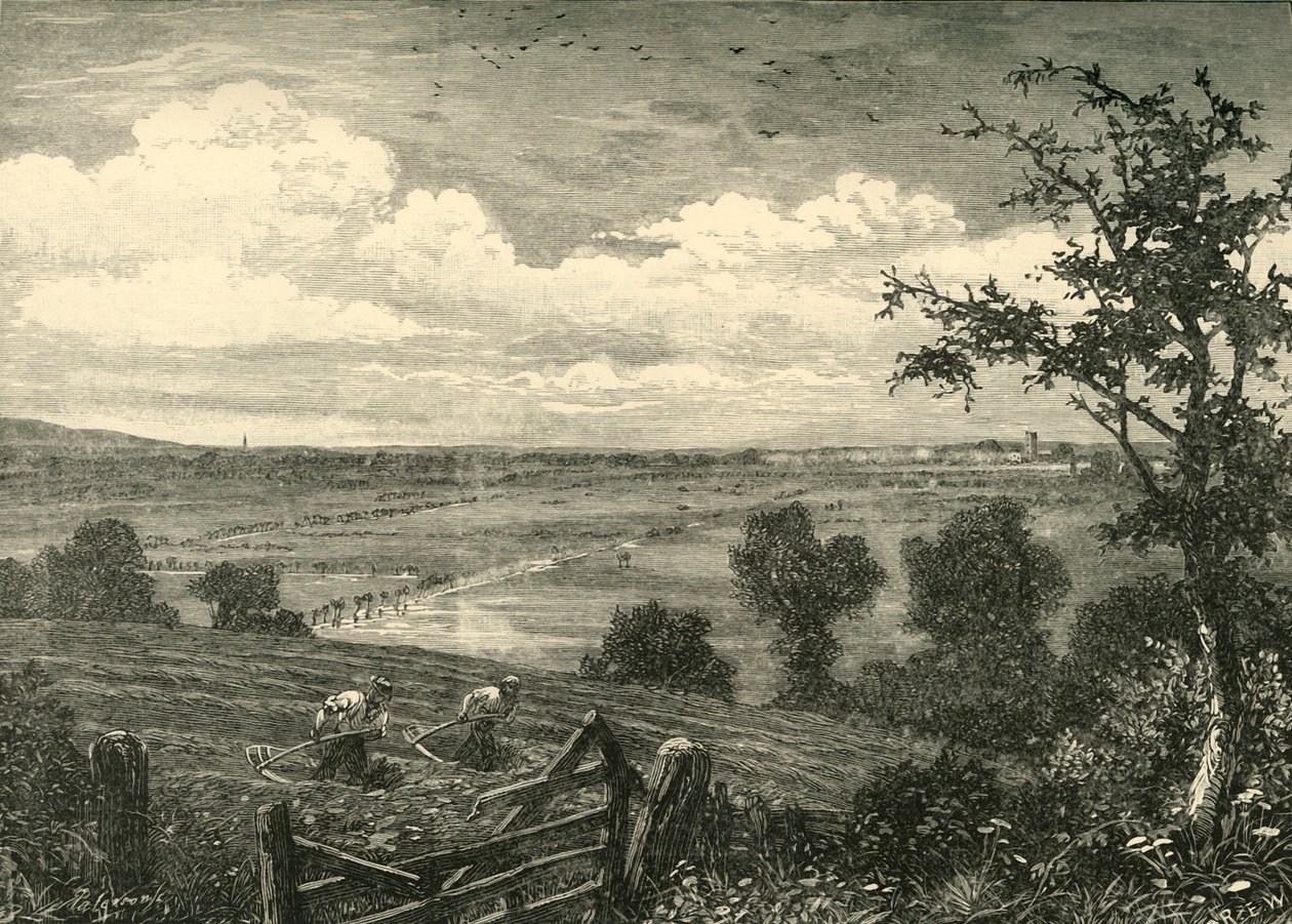 Sedgemoor, da Middlezoy, 1898 da Unbekannt