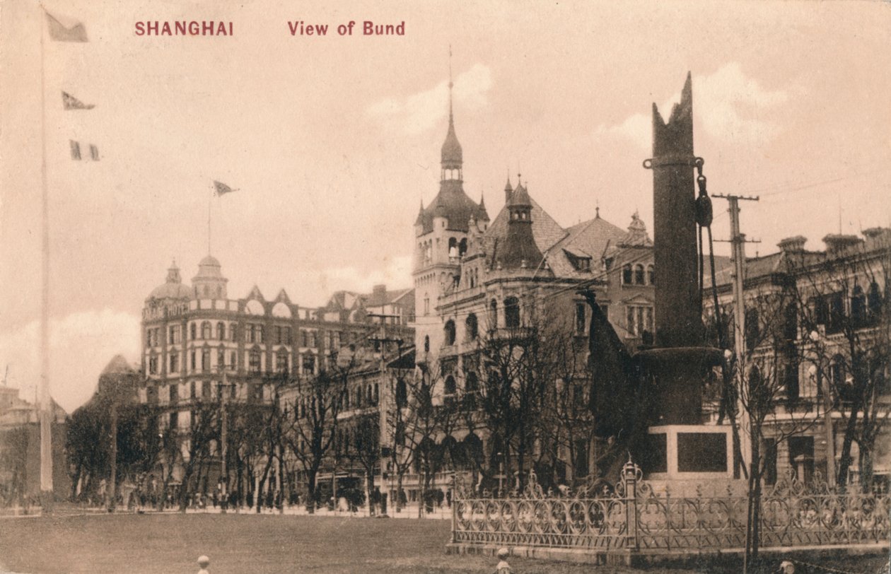 Shanghai. Vista del Bund, c1918 da Unbekannt