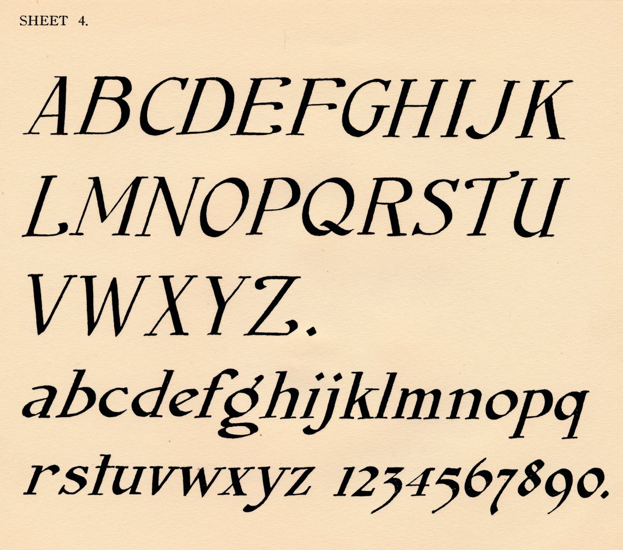 Foglio 4, da un portfolio di alfabeti, 1929 da Unbekannt