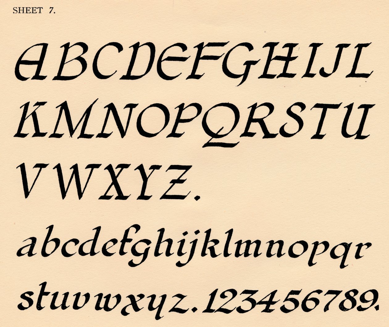 Foglio 7, da un portfolio di alfabeti, 1929 da Unbekannt