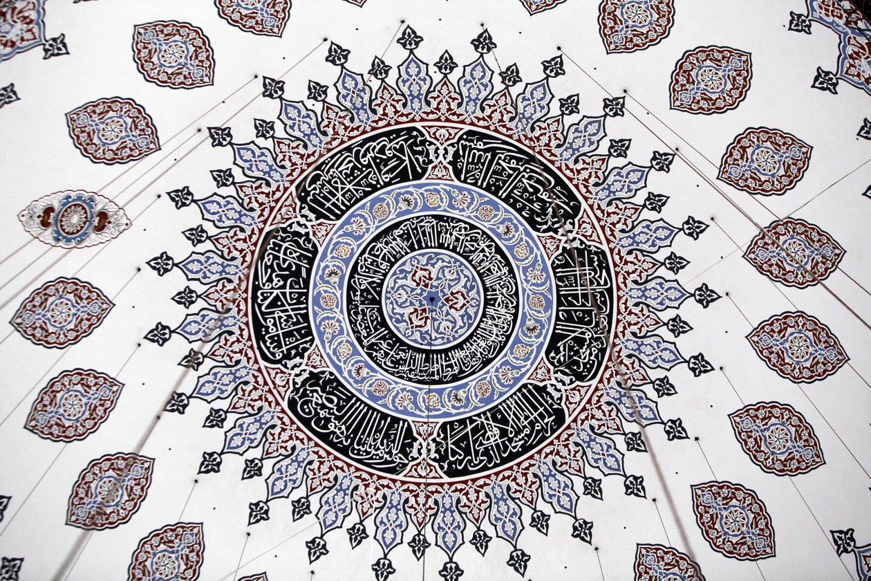 Soffitto della moschea Shehzade (Principe), Istanbul, Turchia da Unbekannt