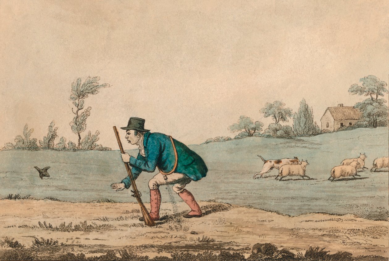 Scena di caccia, 1813 da Unbekannt