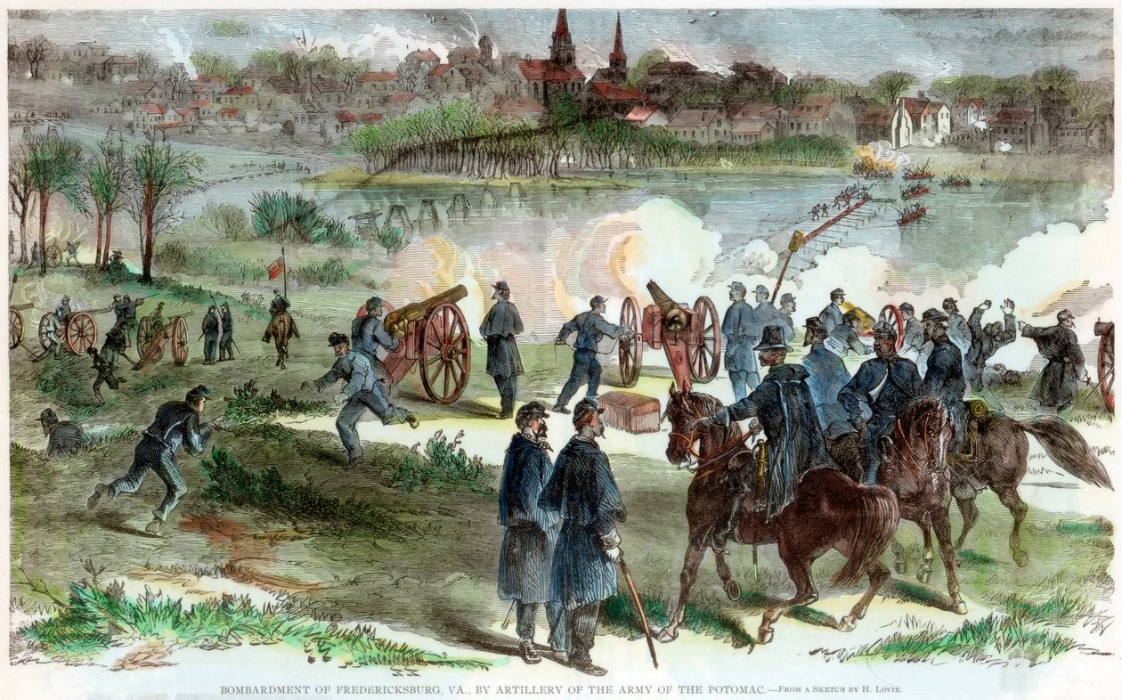 Assedio di Fredericksburg, Virginia, Guerra Civile Americana, c1864-c1865 da Unbekannt