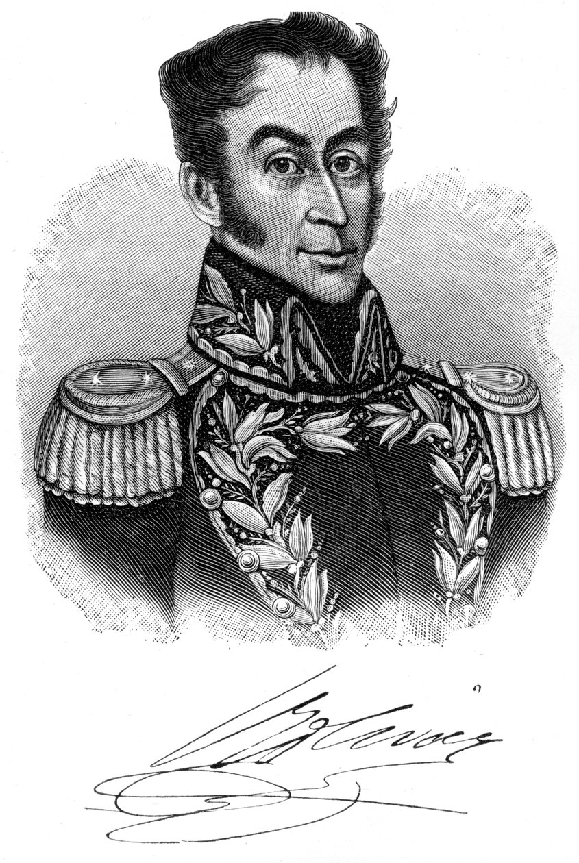 Simón Bolívar, leader rivoluzionario sudamericano da Unbekannt