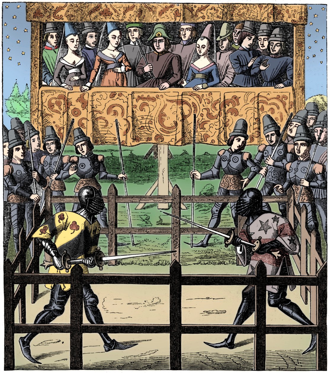 Combattimento singolo, XV secolo, 1849 da Unbekannt