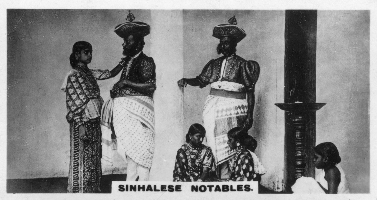 Notabili singalesi, Ceylon, c1925 da Unbekannt
