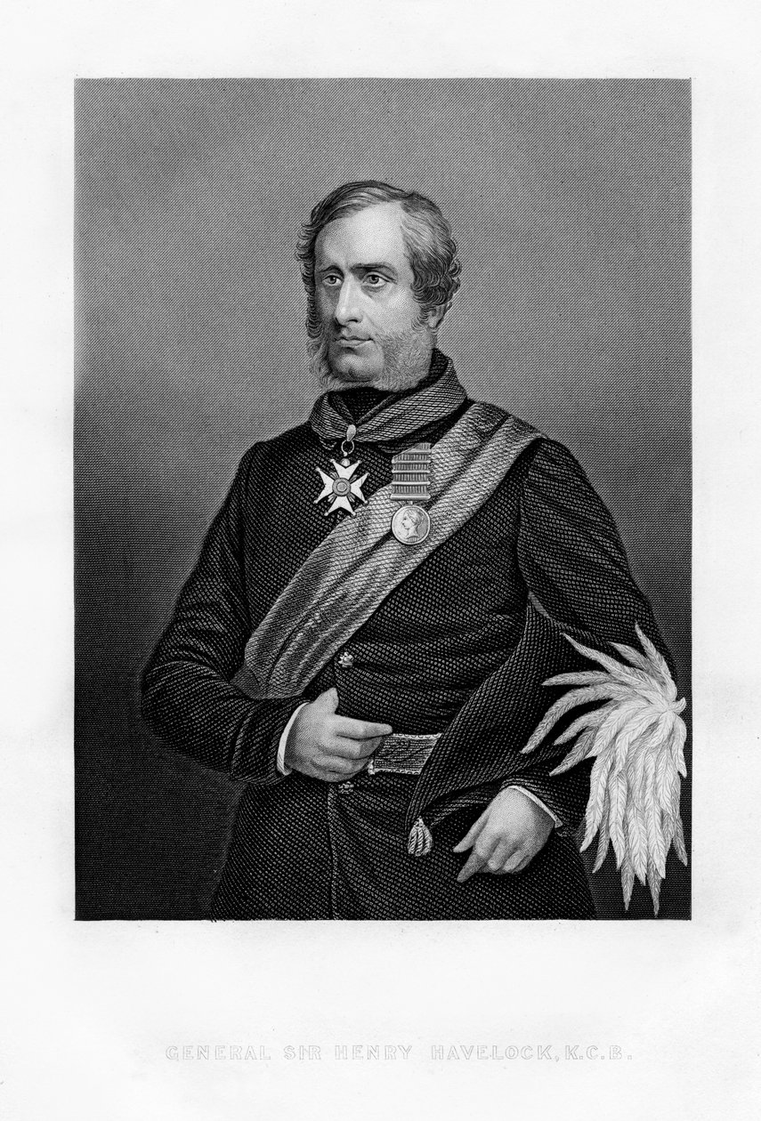 Sir Henry Havelock, generale britannico, 19° secolo da Unbekannt