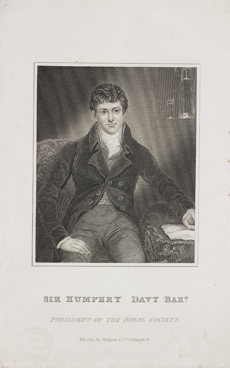 Sir Humphry Davy, chimico inglese, c. 1824 da Unbekannt