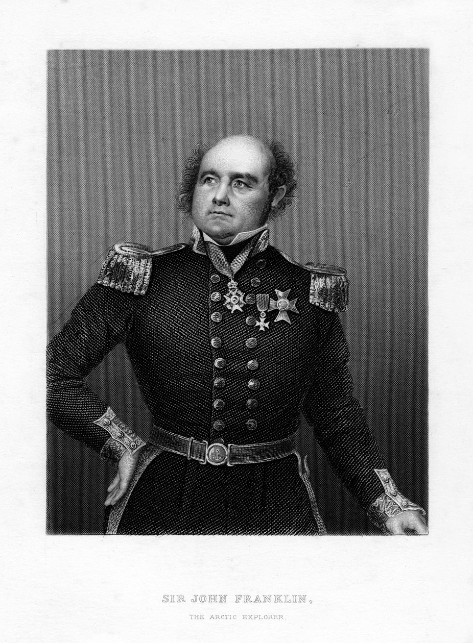 Sir John Franklin, capitano di mare inglese ed esploratore artico, XIX secolo da Unbekannt