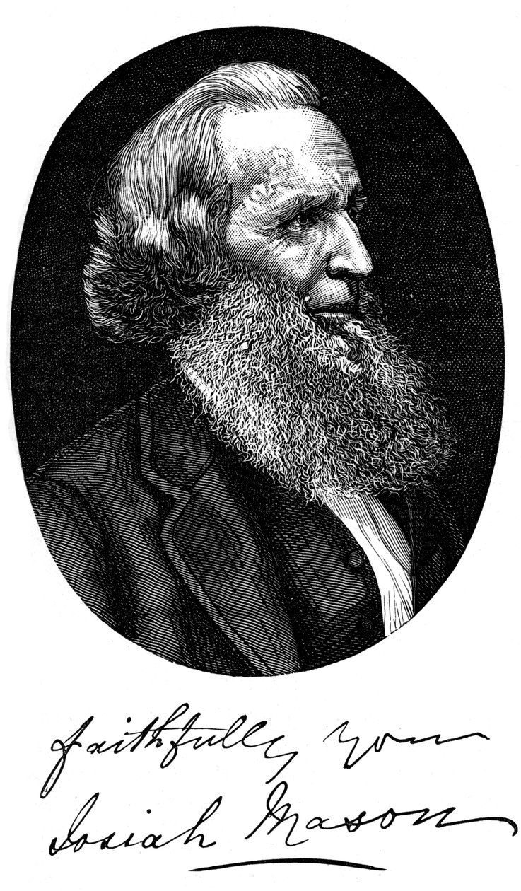 Sir Josiah Mason, Produttore di Penne Inglese da Unbekannt
